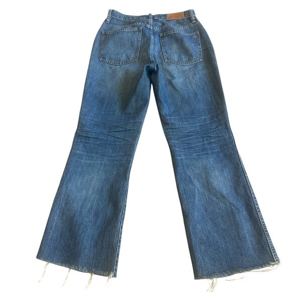 Madewell Rigid Demi-Boot Crop Jeans Medium Wash Denim 100% Cotton Size 26 Womens - Picture 6 of 12